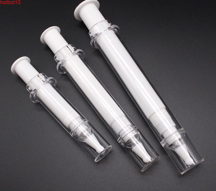 

100pcs 5ml 10ml 20ml Empty DIY Airless Round Shape Eye Cream Refillable Syringe Vacuum Lotion Pump Bottle SN986goods