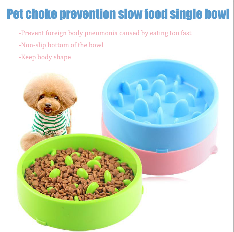 

Healthy eating dog bowls cat puppy feeding slow feed pet bowl feeder