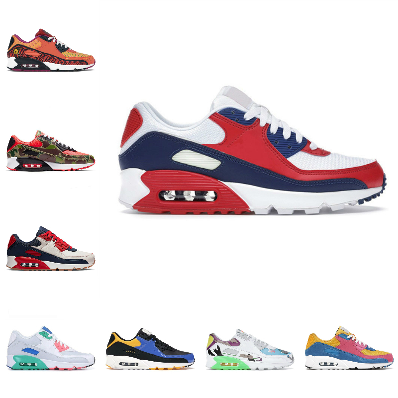 

High Quality Classic 90 90s Sports Shoes Mens Women City Pack Infrared Camo Grey Mistape UNC Ultramarine Green White Pink Supernova Moss Green Trainer Sneakers, Please contact us