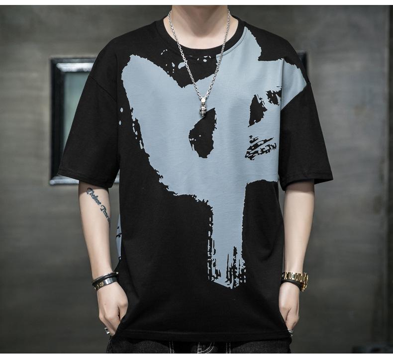 

Men's T-Shirts T-shirt Chinese Calligraphy "Zhongguo " Word Printing T Shirt Valentine's Party Gift China Style Fashion Tshirt 4XL