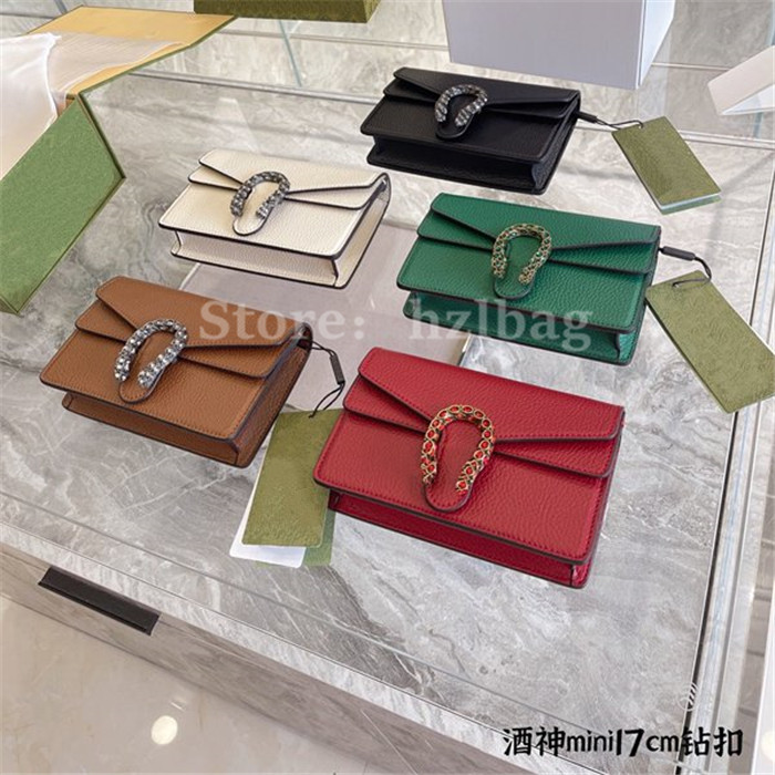 

Dionysus Luxurys Designers Bags Tiger Head Closure Vintage Cross Body Leather Small Purse Wallet Mini Chain Bag, Color 02