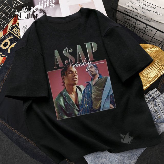 

Men's T shirt Unisex Rap Tupac Playboi Juice Wrld Lil Peep Short Sleeve TShirt Hip Hop Streetwear Casual T-shirts Harry Style, White;black