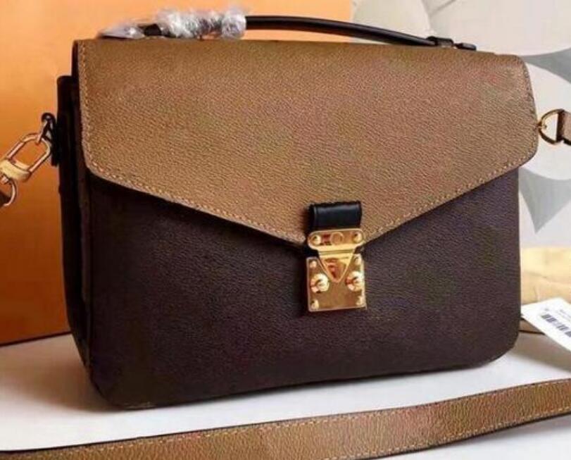 

high quality genuine leather women's handbag pochette Metis shoulder bags crossbody bags messenger bagM40780 Fast ship, Brown
