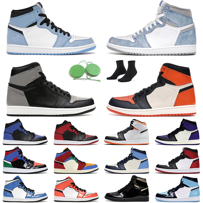 

Excellent Retro men women Basketball Shoes 1s Court Purple White Blue Bred Toe Dark Mocha Twist outdoor Shadow sports sneakers, Hyper royal