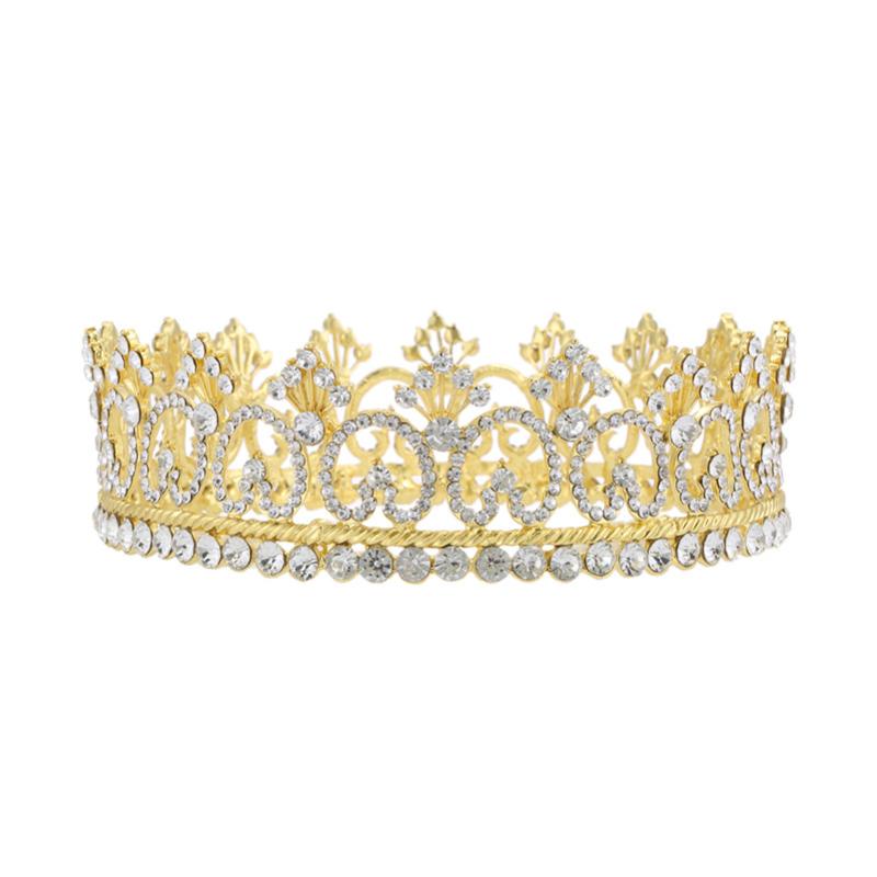 

Hair Clips & Barrettes Men's Crown Headdress. Prince .king Beauty Pageant Queen, Golden;silver