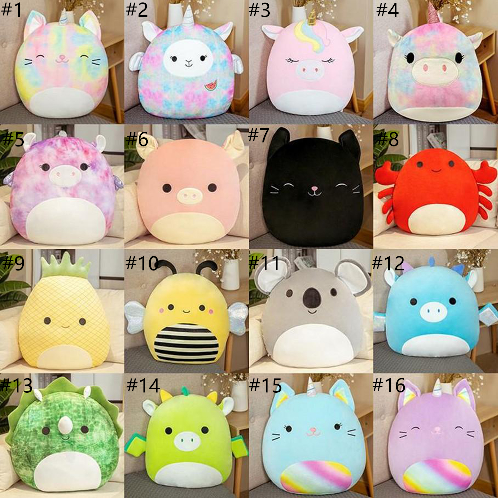 

25CM Squishmallow Movies Plush Toy For Party Favor Animal Doll Kawaii Unicorn Dinosaur Lion Soft Pillow Buddy Stuffed Kids Gift