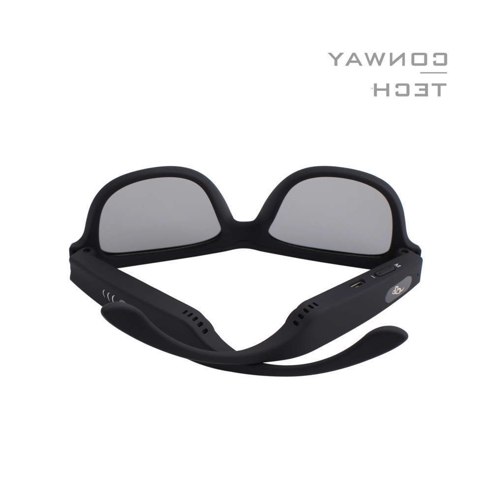 

Highend accessories Deelop Bone Conduction Speakers Glass Headset Sunglass Protect Safe Music Calling UV, Black