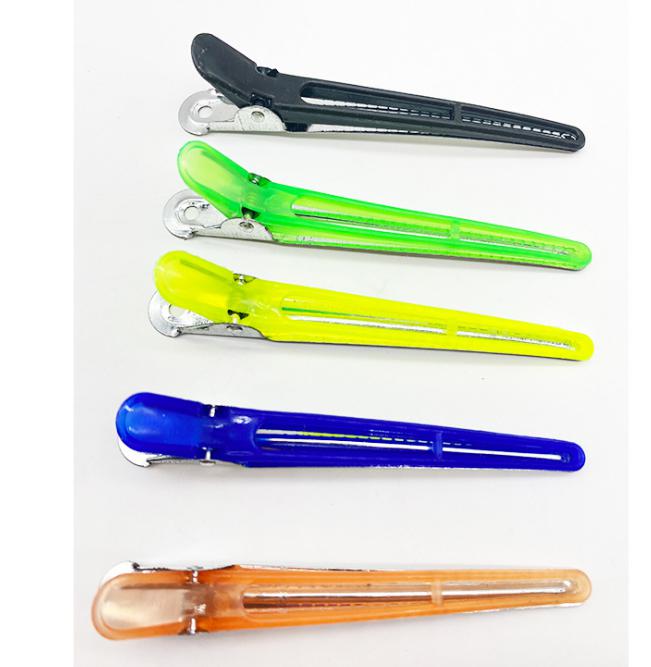 

2021 Trends Korean style Long colored hair pins beauty Women's disposable salon Duckbill clip Simple Metal / resin Free Delivery
