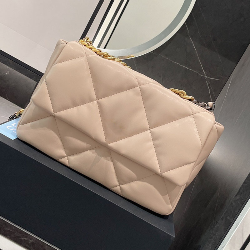 

Luxury Designer Womens Maxi Jumbo Fashion Bag Crossbody Classic Flap Large Capacity Shopping Double Chains Quilted Shoulder Lambskin, Box