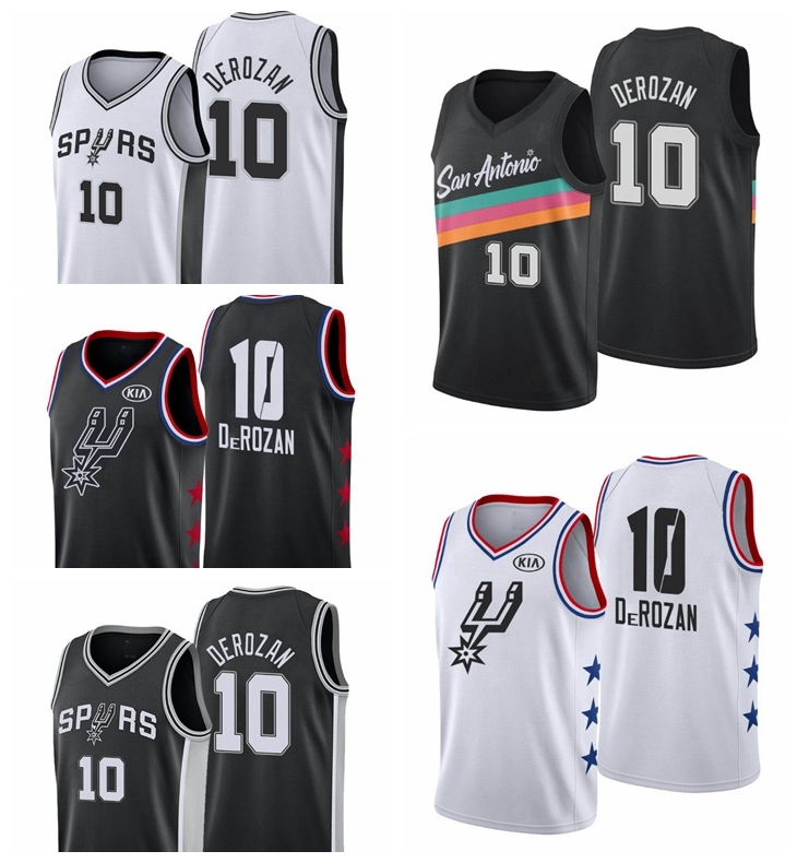 

2021 Men Basketball Jerseys DeMar 10 DeRozan high quality, Black