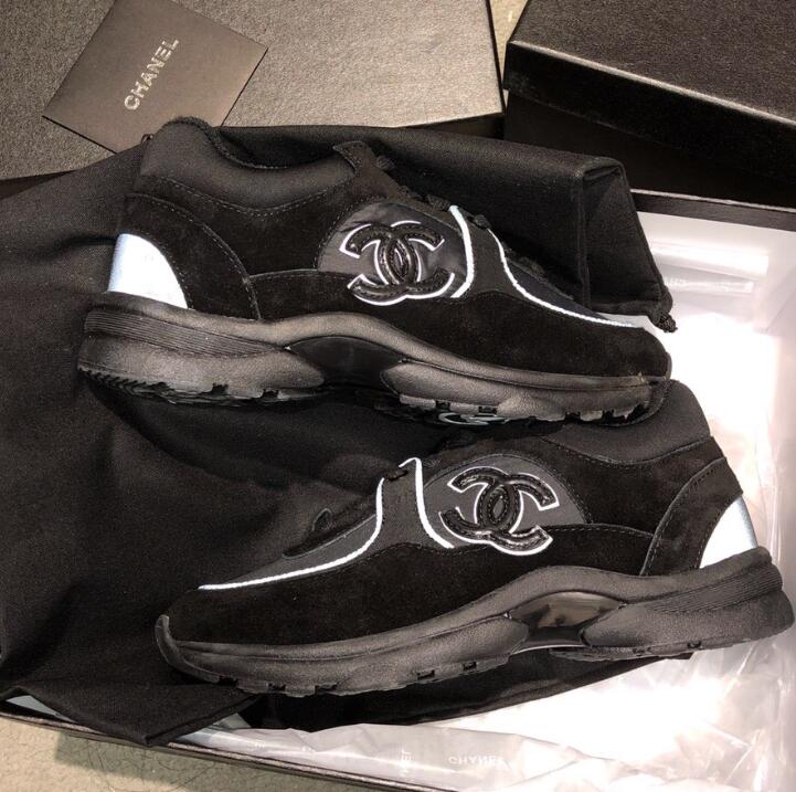 

2021 Designer sneakers Mens Women Reflective Sneaker Nylon Suede Calfskin Runner Trainer Platform Sneaker Outdoor Casual Shoes Top Quality With Box, Sock