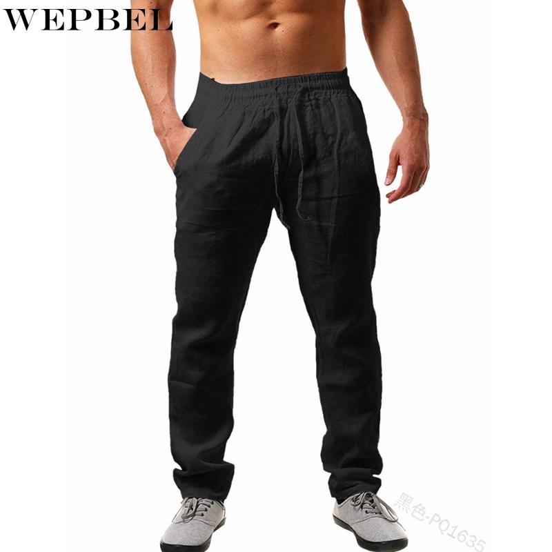 

Trousers Men's Casual Solid Color Tied Loose Spring Autumn Fashion High Waist Pocket Straight-Leg Pants, Black