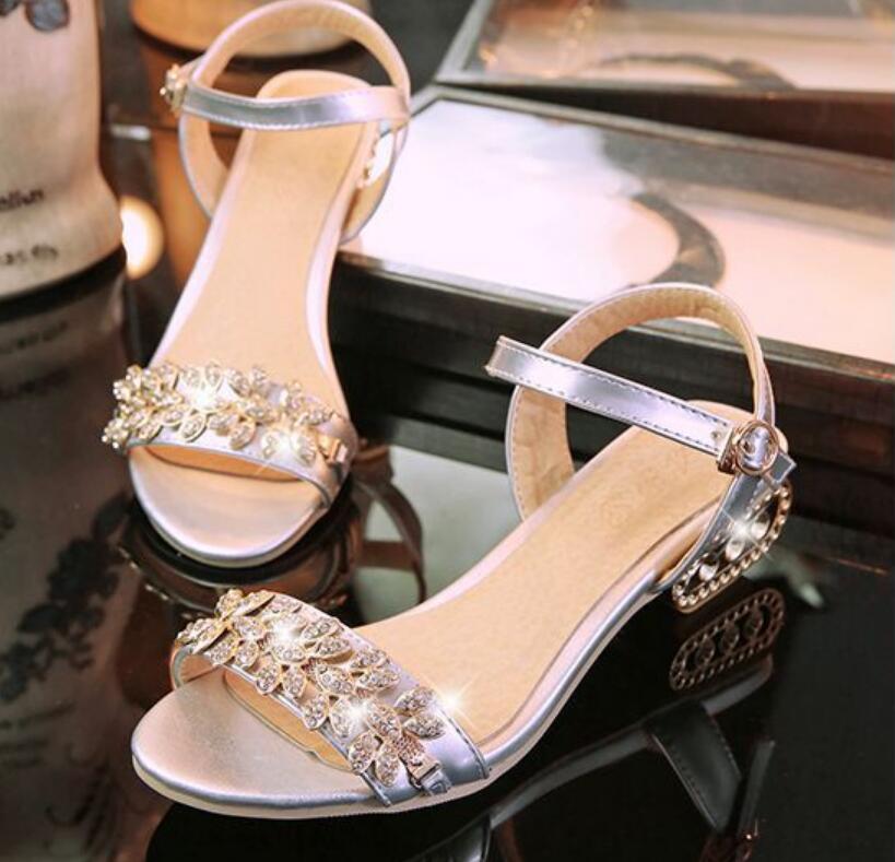

Women Sandals 2021 Summer Lightweight Heels Plus Size Flip Flops Wedges Shoes Sandalias Mujer, Silver