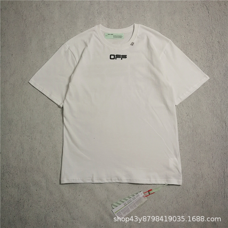 

Ow Off 2021 New White Fireworks Arrow Oversize Short Sleeve t