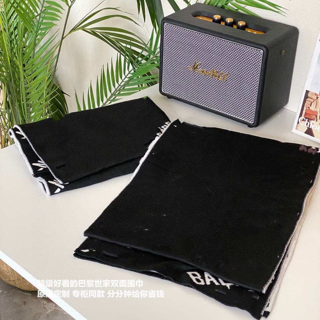 

2021 fashion winter scarves letter print scarf for women and men Cashmere knitting Shawl double-sided scarve Wraps black and white color long size