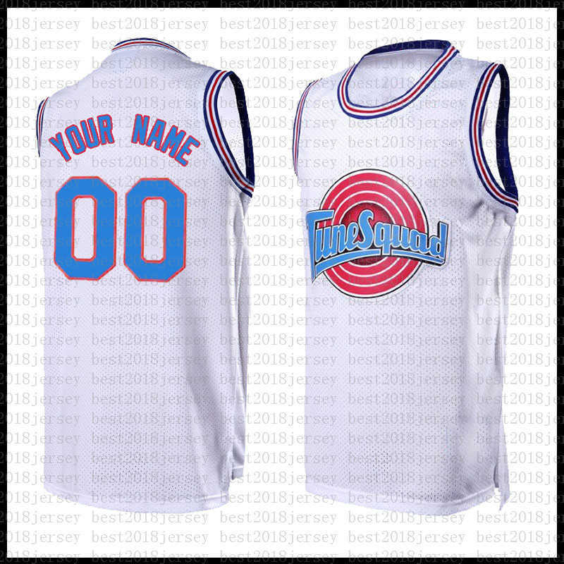 

Custom Basketball Jersey DIY Movie Space Jam Tune Squad Mens White