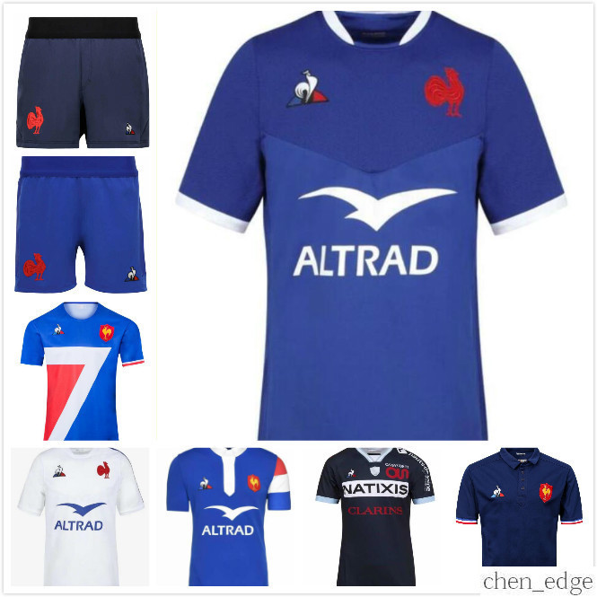 

style 2021 France Super Rugby Jerseys 20/21 Maillot de Foot BOLN shirt size S-3XL Top Quality, Black;gray