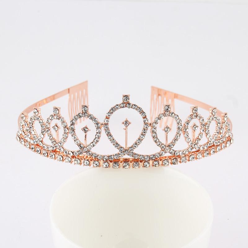 

Hair Clips & Barrettes Wedding Bridal Luxurious Crown Rhinestones Crystal Tiaras Queen Party Crowns For Women Sweet Girl Birthday Prom Headw, Golden;silver