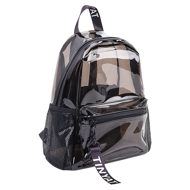 

HBP Transparent Backpack Shoulder Bag PVC Jelly Clear Backpacks Women Fashion handbag Schoolbag Beach Tote Bags Travel Duffel