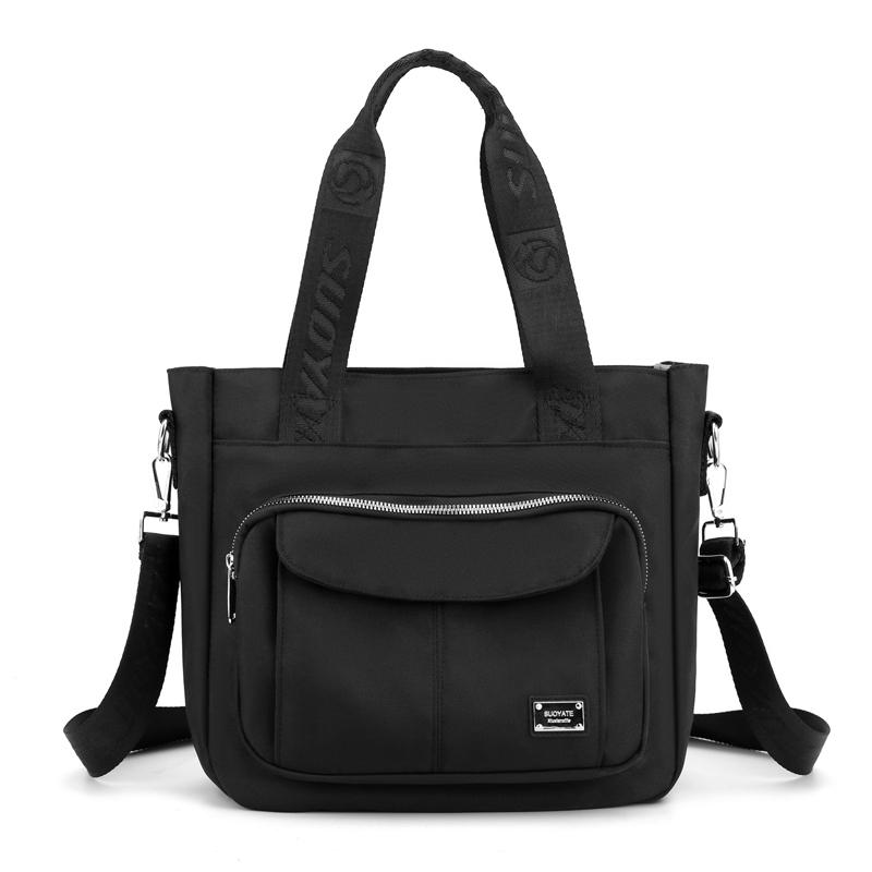 

Evening Bags Nylon Waterproof Handbag For Womens 2022 Large-capacity Solid Color Single Shoulder Bag Multi-pocket Travel Messenger Sac