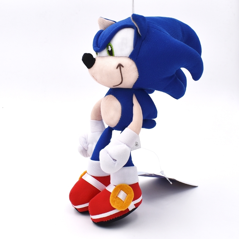 

23-28CM Sonic Plush Toys Doll Blue Shadow Soft Stuffed Toy Cotton Anime For Children Birthday Gifts, Red
