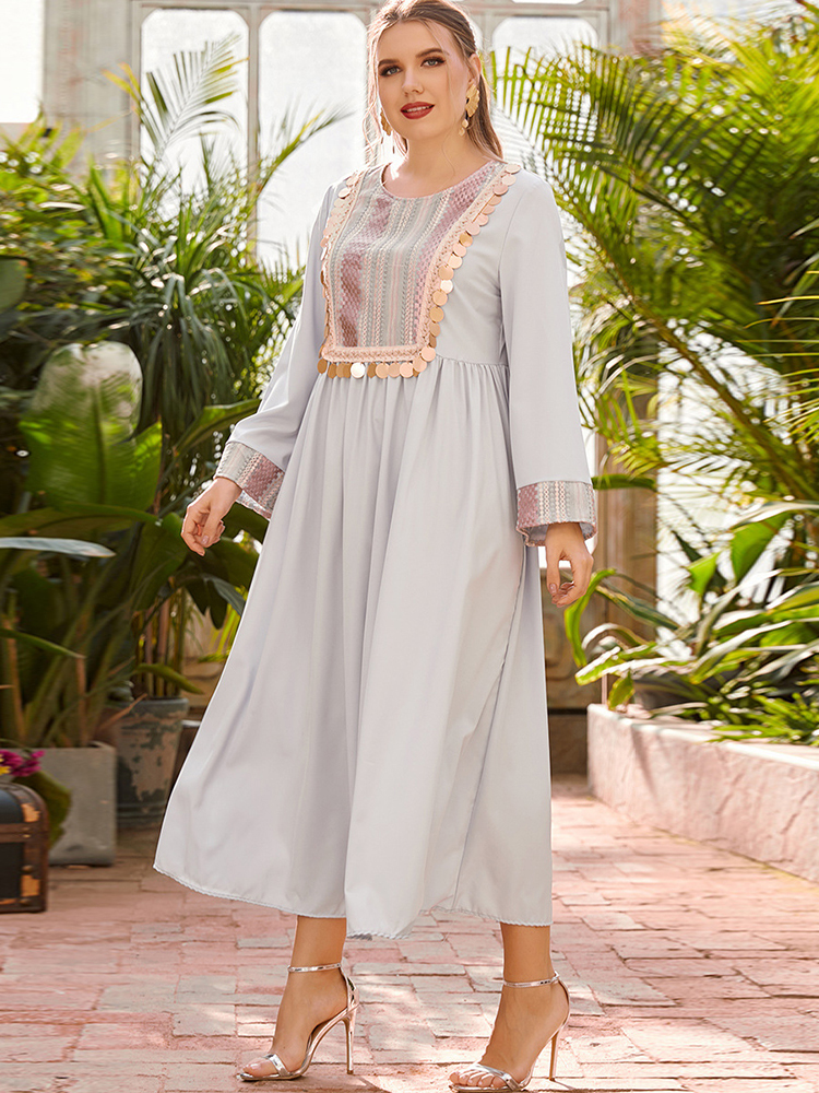 

Ramadan Eid Abaya Dubai Turkey Muslim Fashion Dress Islam Clothing Dresses Abayas For Women Robe Longue Musulman Vetement Femme