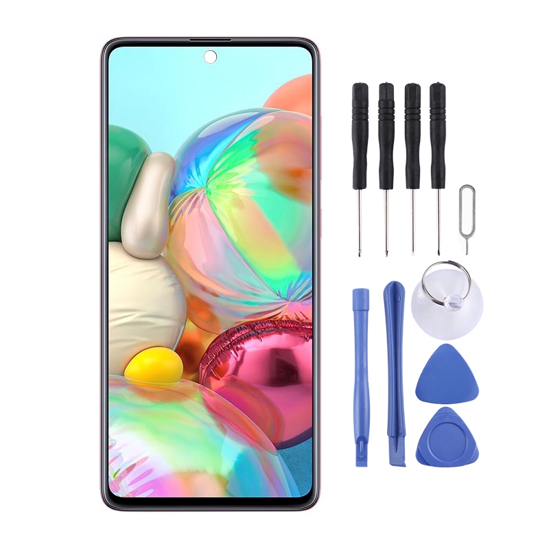 

Original Super AMOLED Material LCD Screen and Digitizer Full Assembly for Galaxy A71