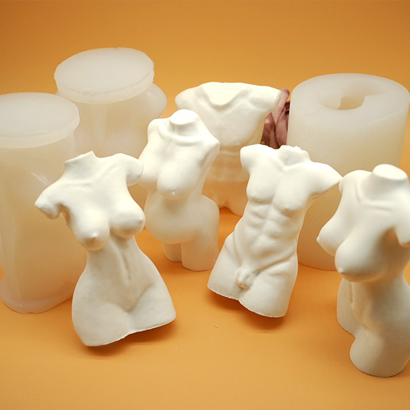 

Human body silicone mold women DIY candle men and figure gypsum grinding tool