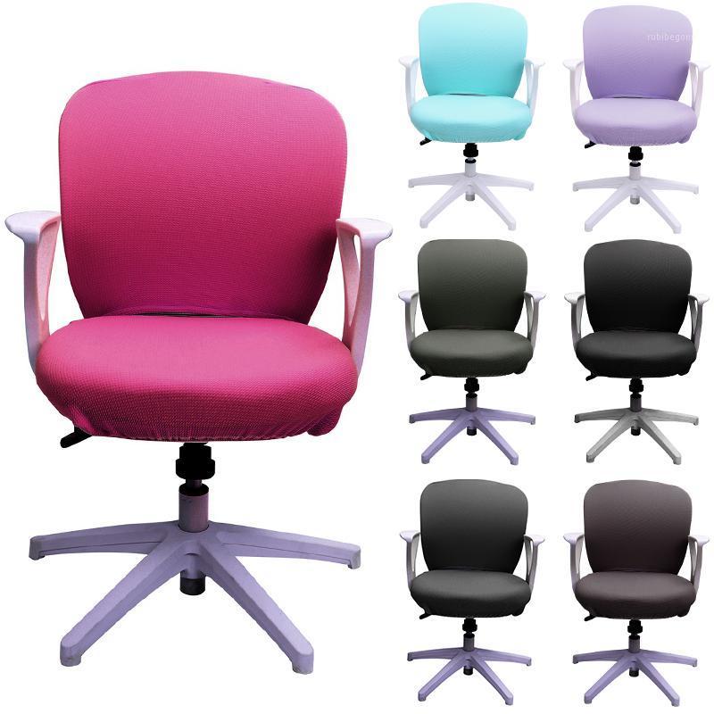 

Stretch Office Chair Covers Split Seat Cover Elastic Computer Protector Anti-dust Armchair Slipcover Sillas De Oficina