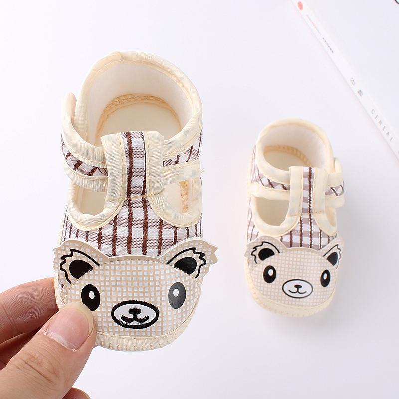 

Born Baby Girl Boy Shoes Soft Sole Cartoon Anti-slip Comfortable Cotton Toddler First Walk Zapatos Walkers