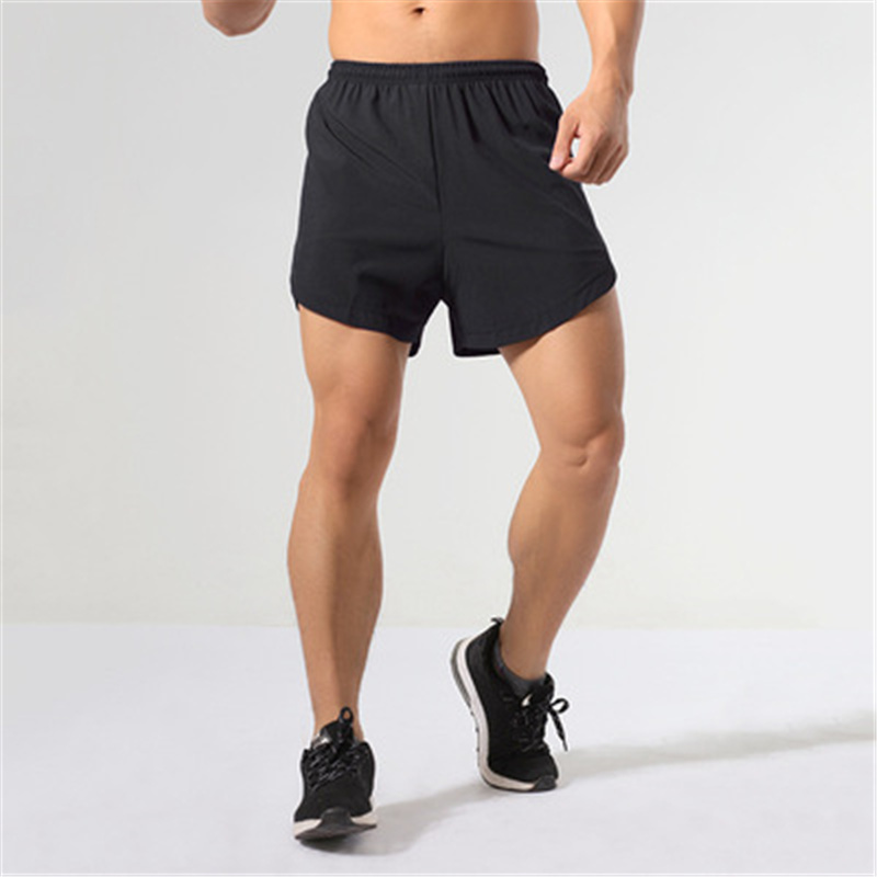 

Gym Clothing L102 Men's fitness sports shorts running casual quick-drying professional elastic training sports pants, Black