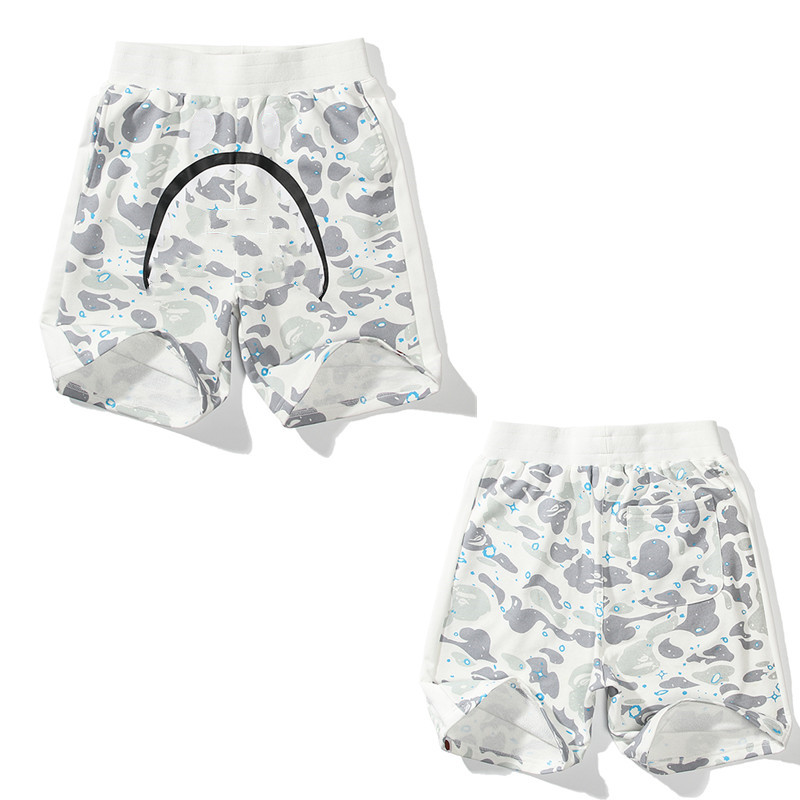 

fashion Women shorts quick-drying girl swimming camouflage Luminous Shark Headbeach striped casual pants with label box, 1pcs buttons