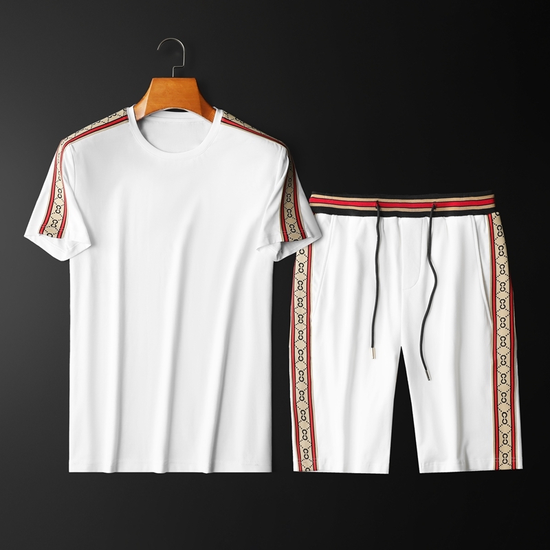 

Mens Beach luxurys Designers fashion leisure Tracksuits Summer Suits T Shirt Seaside Holiday Shirts Shorts Sets Man S 2021 Luxury Set Outfit, Gray