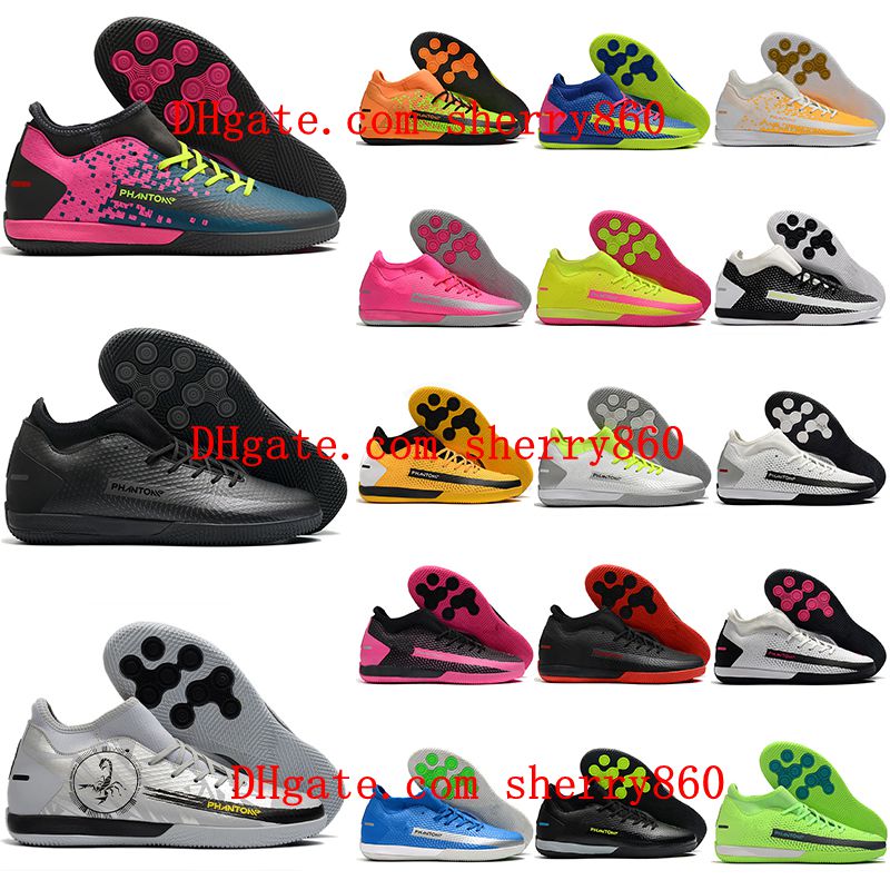 

2021 soccer shoes quality mens cleats Phantom GT Academy Dynamic Fit IC MD Indoor football boots sprint spikes scarpe calcio, As picture 8