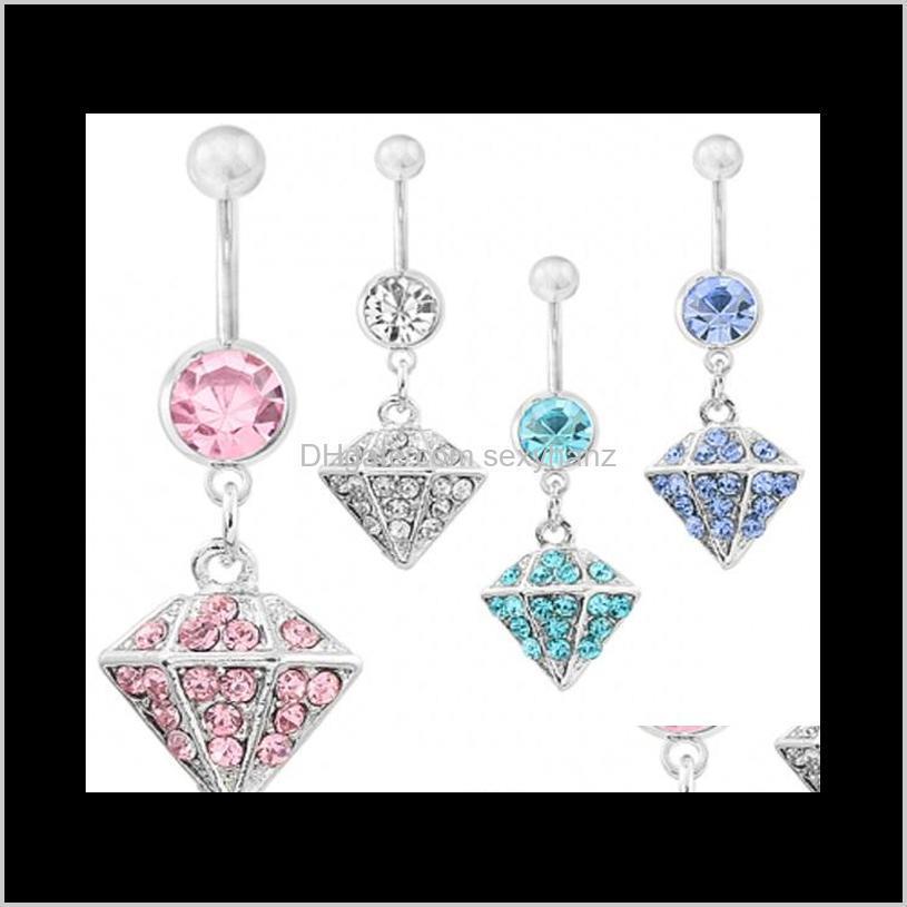 

Navel & Bell Button D0174 ( 4 Colors ) Belly Ring Style Rings Body Piercing Jewelry Dangle Aessories Fashion Charm 10Pcs Drop Delivery 2021
