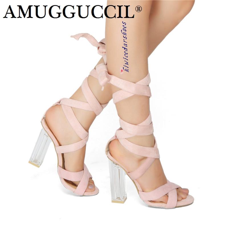

Customize 2021 Plus Big Size 35-42 Pink Lace Up Fashion Sexy High Heel Summer Girl Female Shoes Women Ladies Sandals L969, Black