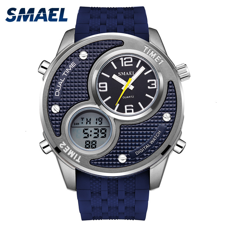 

Men Watches Waterproof Clo s Digital Military Relogio Masculino 1199 Quartz Rustless Steel, Slivery;brown