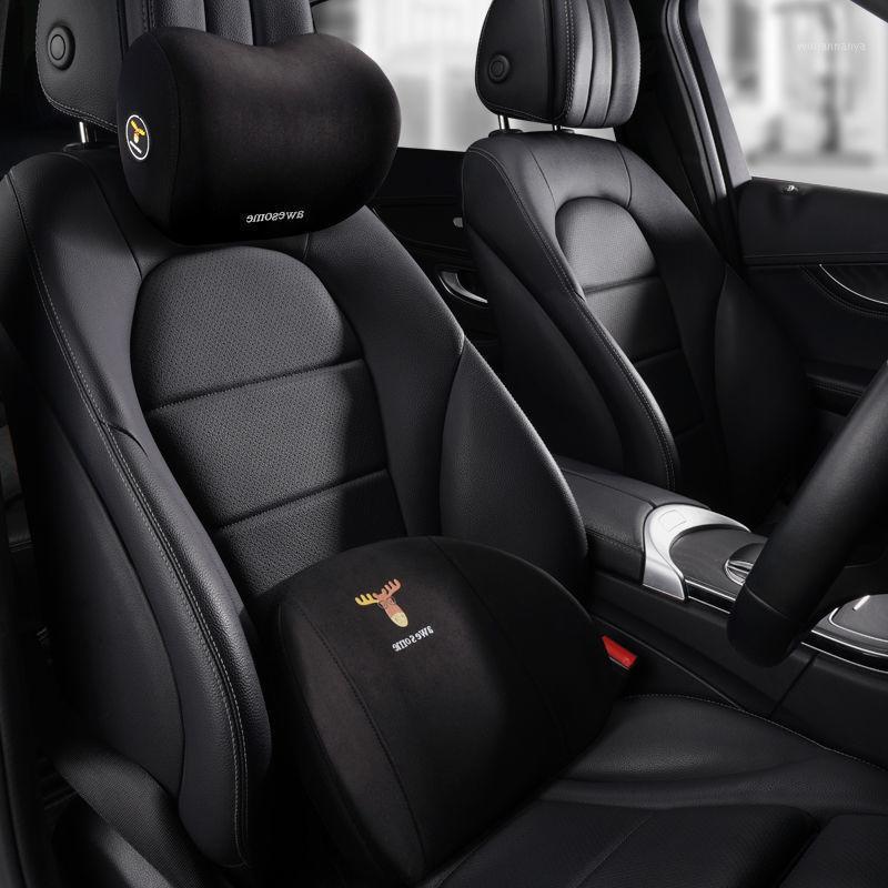 

Seat Cushions Car Headrest Neck Pillow Memory Foam Cover Back Lumbar Cushion For Auto Accessories Interior Home Office Travel Pillows