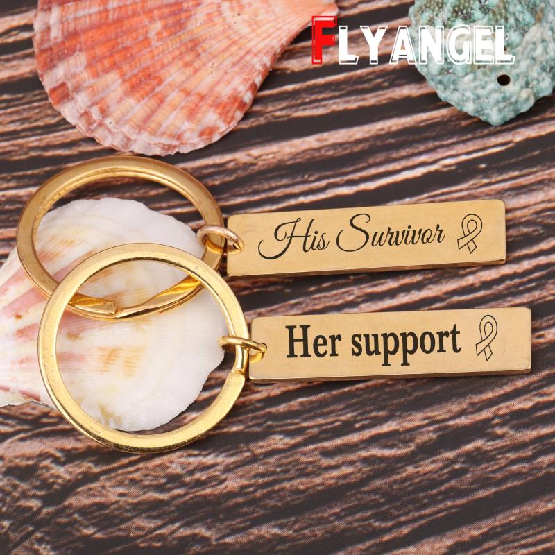 

Keychains 2 Pcs Couples Engraved Keychain Lettering His Survivqr Her Support Personalized Keyrings For Lover Romantic Key Holder Gifts