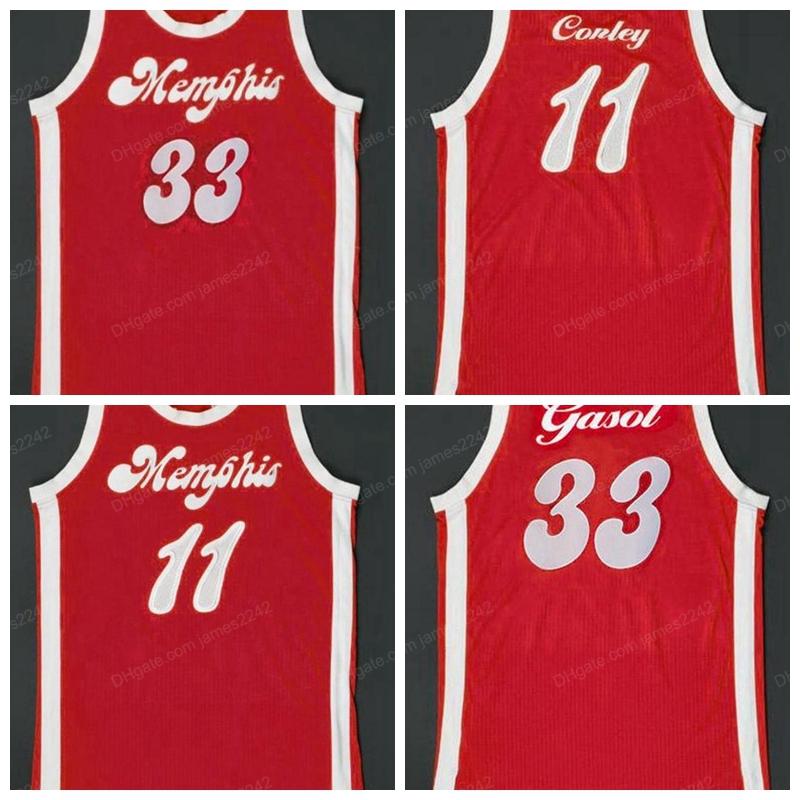 

Custom Mike # Conley PAU GASOL Basketball Jersey Men's All Stitched Red Any Size 2XS-5XL Name And Number Top Quality, 11#red
