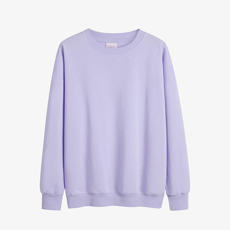 

Women's Hoodies & Sweatshirts 13 Colors S-2XL Korean Cotton Women Hoodie Solid O-Neck Long Sleeve Oversize Spring Autumn Ladies Pullovers W6, Black