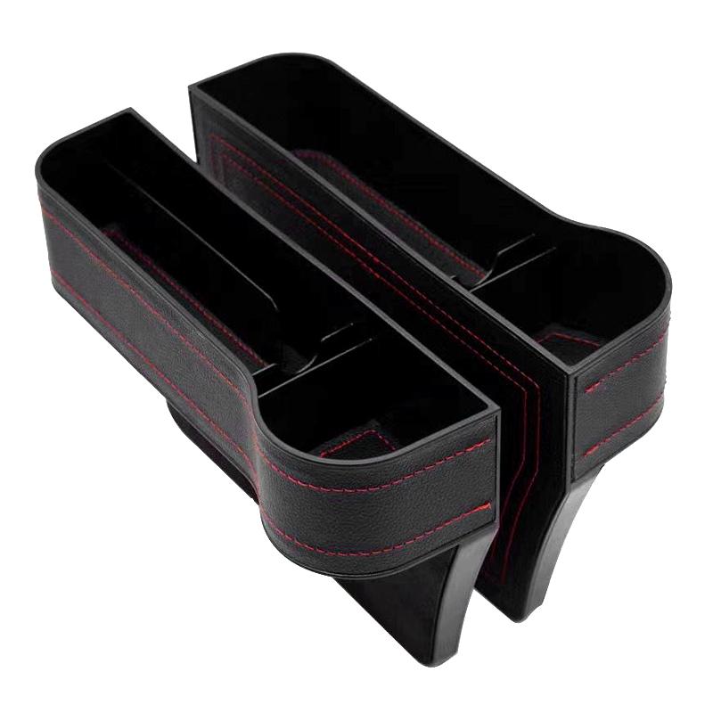 

Car Organizer Leather Plastic Multifunctional Seat Slot Storage Box Mobile Phone Glasses Crevice Tidying Auto Stowing