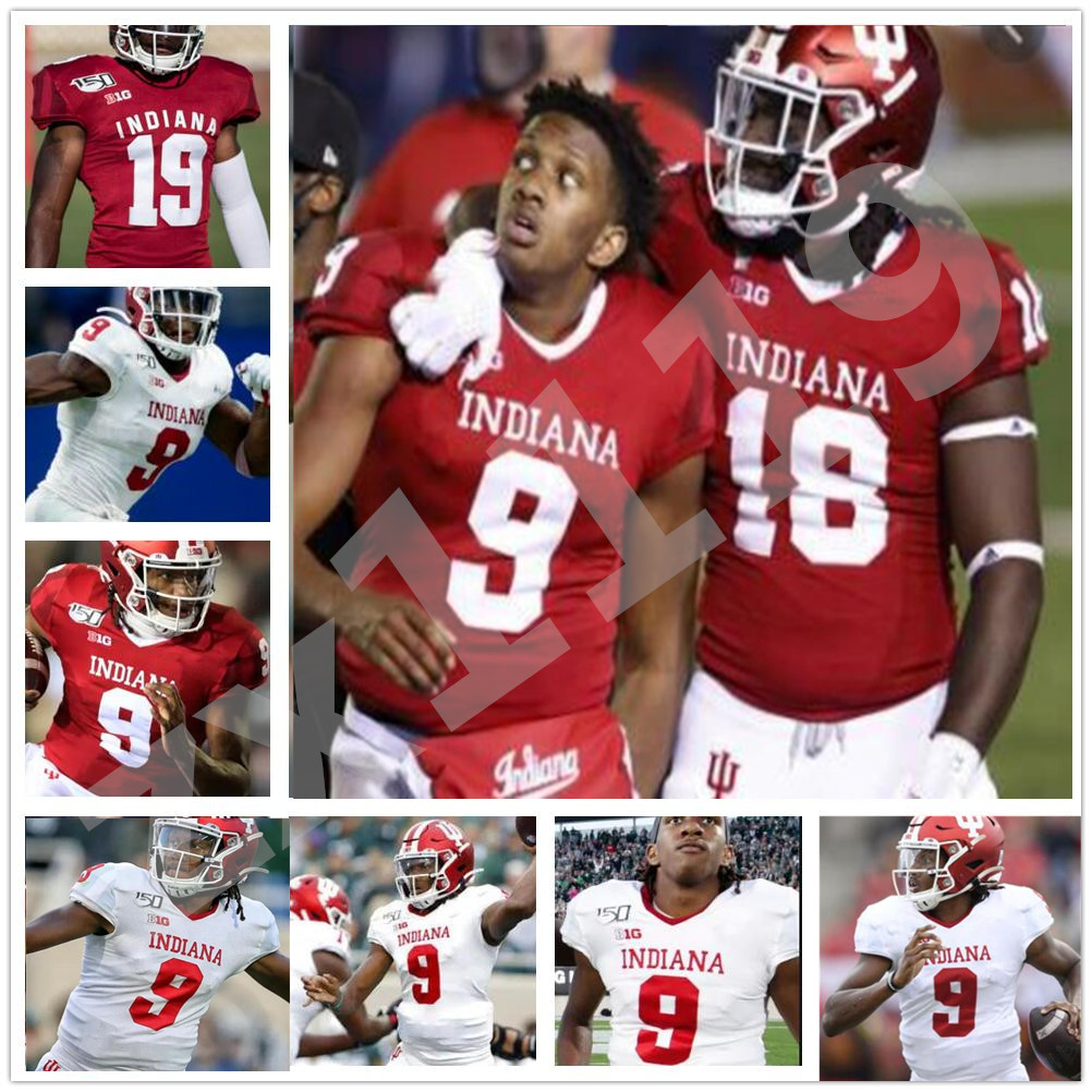 

Custom Indiana Hoosiers 9 Michael Penix Jr. Football Jersey College 3 Ty Fryfogle 6 Donavan Hale 15 Nick Westbrook 22 Jamar Johnson, As pic