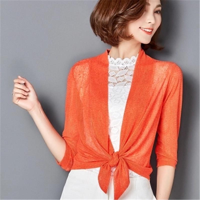 

Women's Blouses & Shirts 2022 Women Sexy Kimono Shirt Summer Open Front Half Chiffon Beach Clothing Blusas Feminina Casual Tops, White