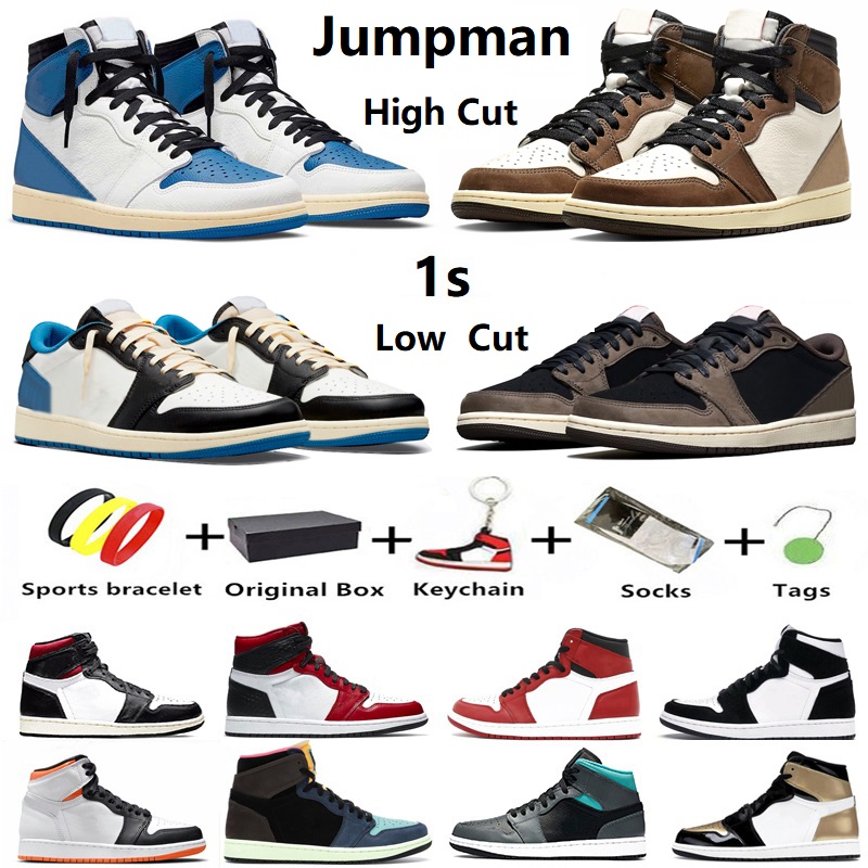 

Jumpman 1 mens basketball shoes Travis scotts Fragment University Blue Hype Royal 1s Chicago Twist Court purple UNC men women trainers sports sneakers With Box