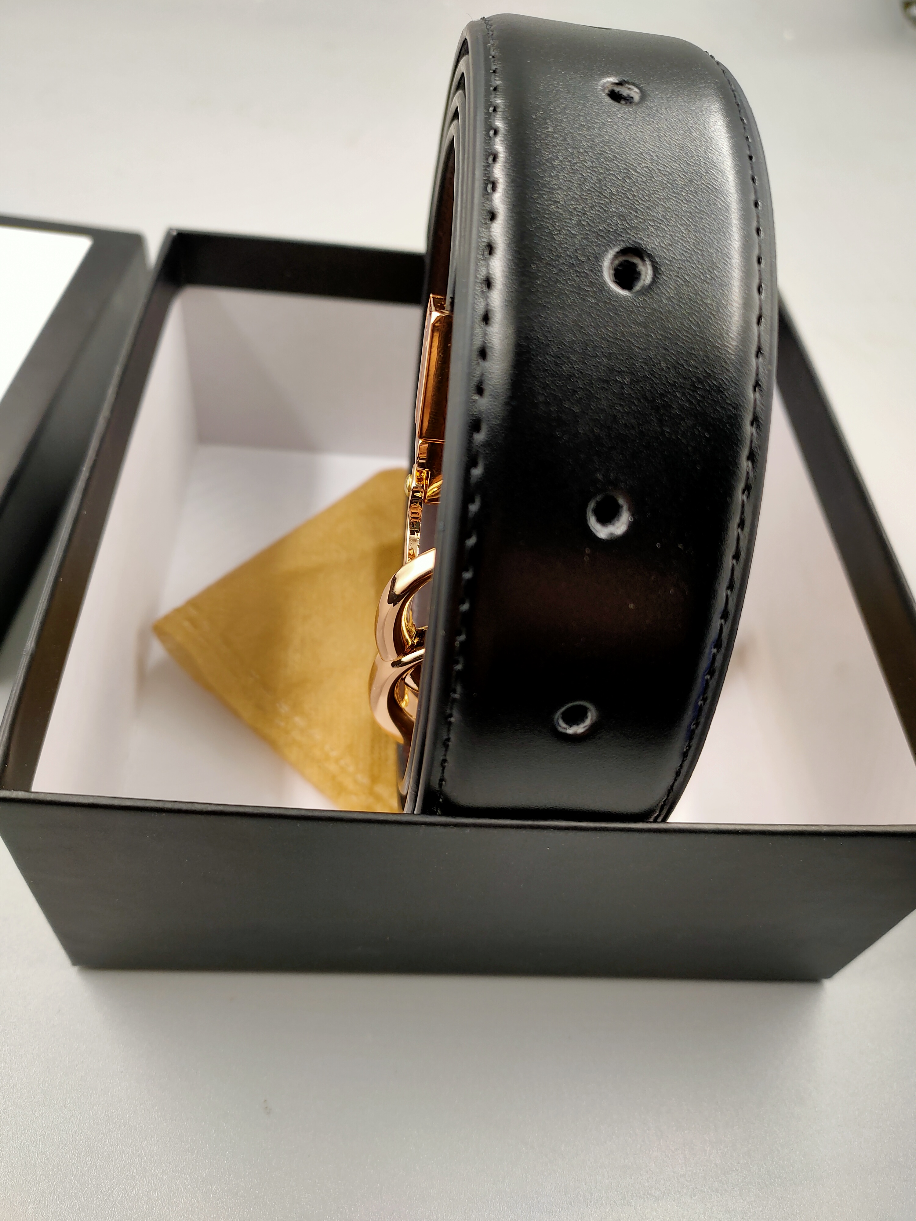 

2021 Fashion G Buckle Leather Belts with Luggage Designer Men's Women's 2.0cm3.0cm3.4cm3.8cm High Quality Belt, Black;brown