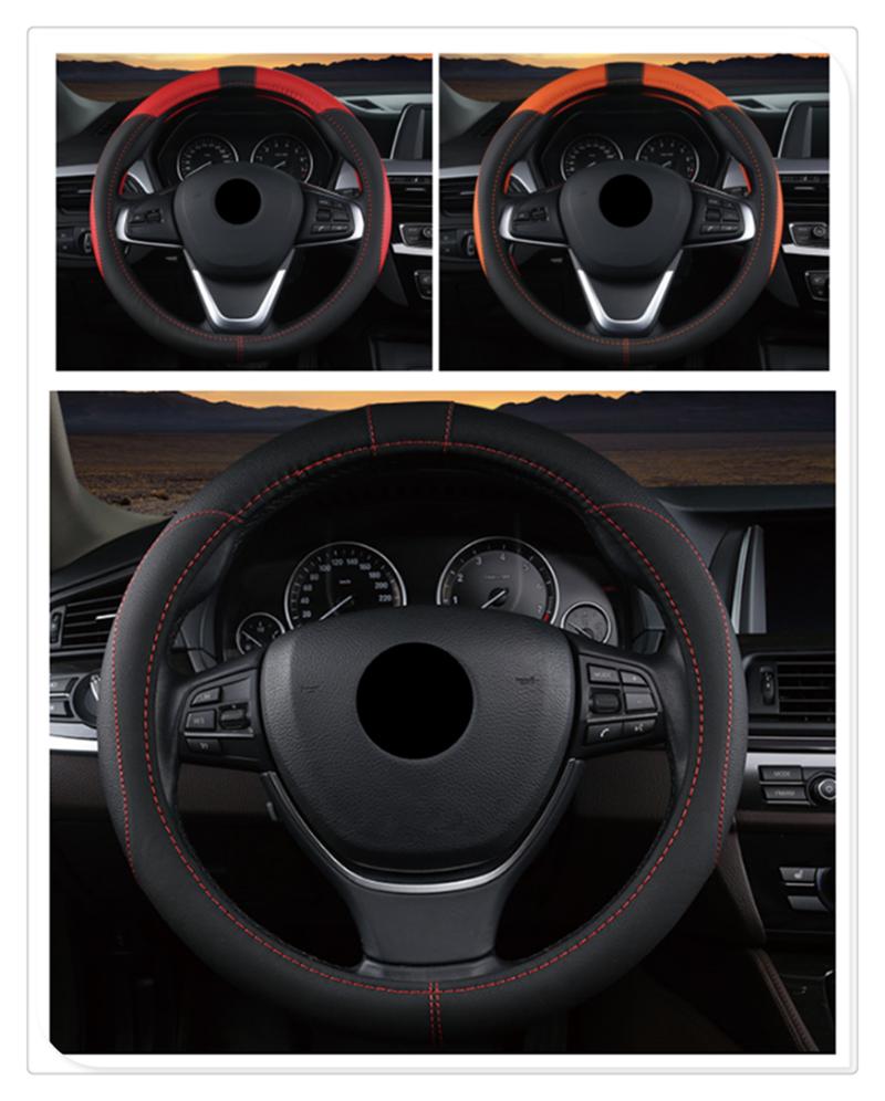 

Steering Wheel Covers Auto Cover 38CM Car Interior Accessories For C-MAX Flex B-MAX Atlas Territory Formula Vertrek