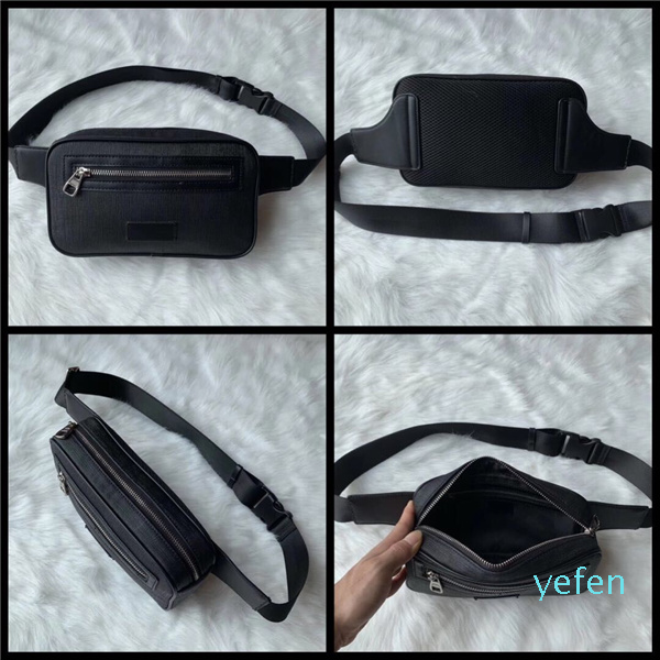 

Waist Bags Men Women Leather Sport Runner Fanny Pack Belly Waist Bum Bag Fitness Running Belt Jogging Pouch Back Grid Bags #51888, Multi(