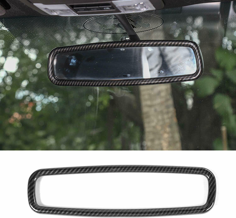 

Carbon Fiber Inner Rearview Mirror Ring Decoration Trim For Ford F150 09+ /Mustang 2009-2013/15+