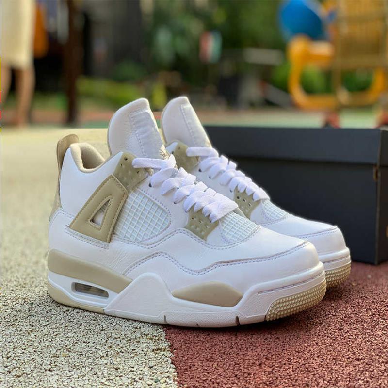 

Trainers quality 4s Basketball Shoes Mens Linen Jumpman Sport light boarder with sand blue fashion shoe box 4 Sneakers white Good Refxk, Black